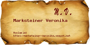 Marksteiner Veronika névjegykártya